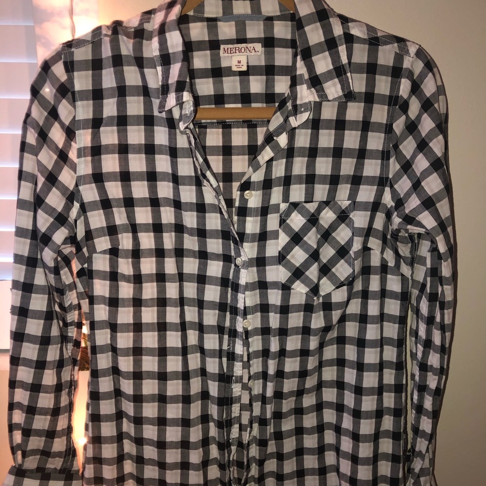 Gingham button up